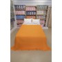 ETEHOMETEX ÇİFT KİŞİLİK %100 PAMUK HAVUZLU PİKE TAKIMI TURUNCU 8696474232074
